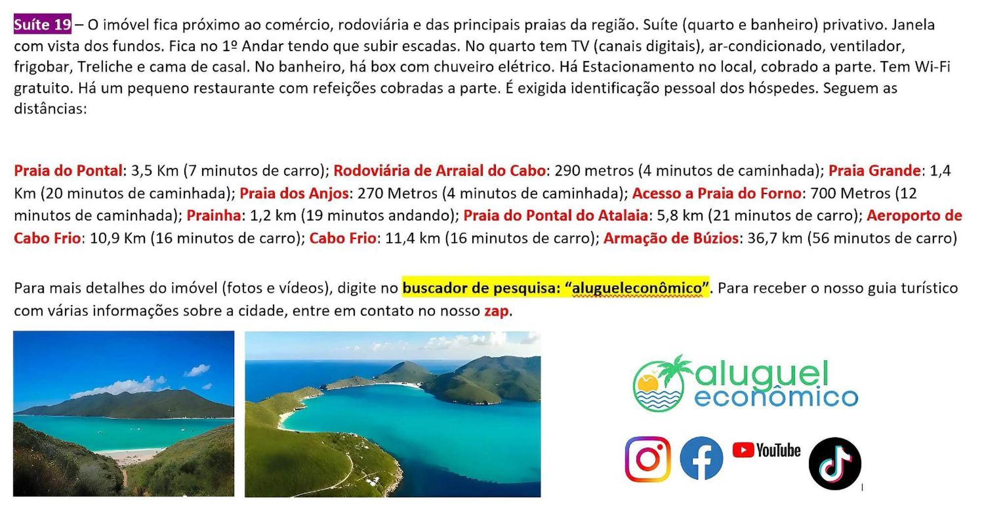 Arraial Do Cabo - Recanto Das Tartarugas - Aluguel Economico 外观 照片