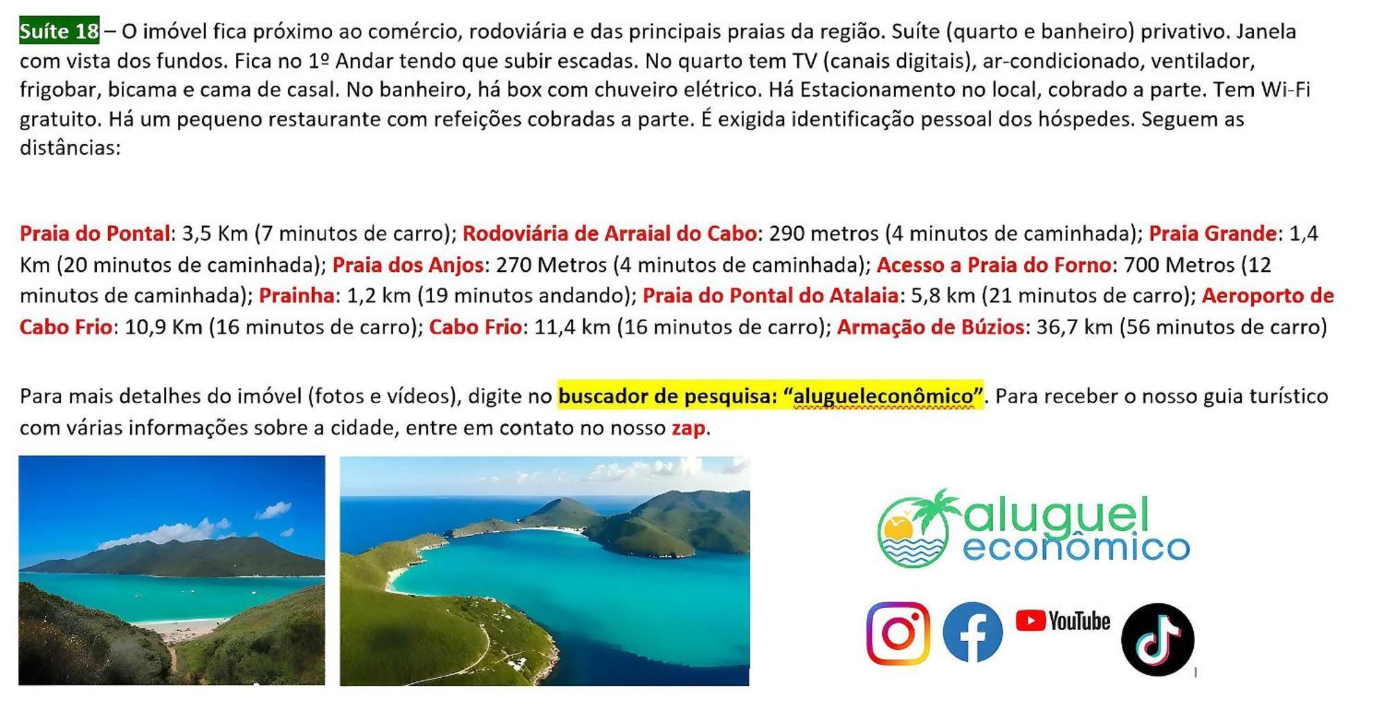 Arraial Do Cabo - Recanto Das Tartarugas - Aluguel Economico 外观 照片